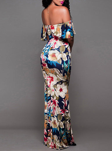 advantages of off shoulder floral maxi dress Off Shoulder Floral Maxi – Survh