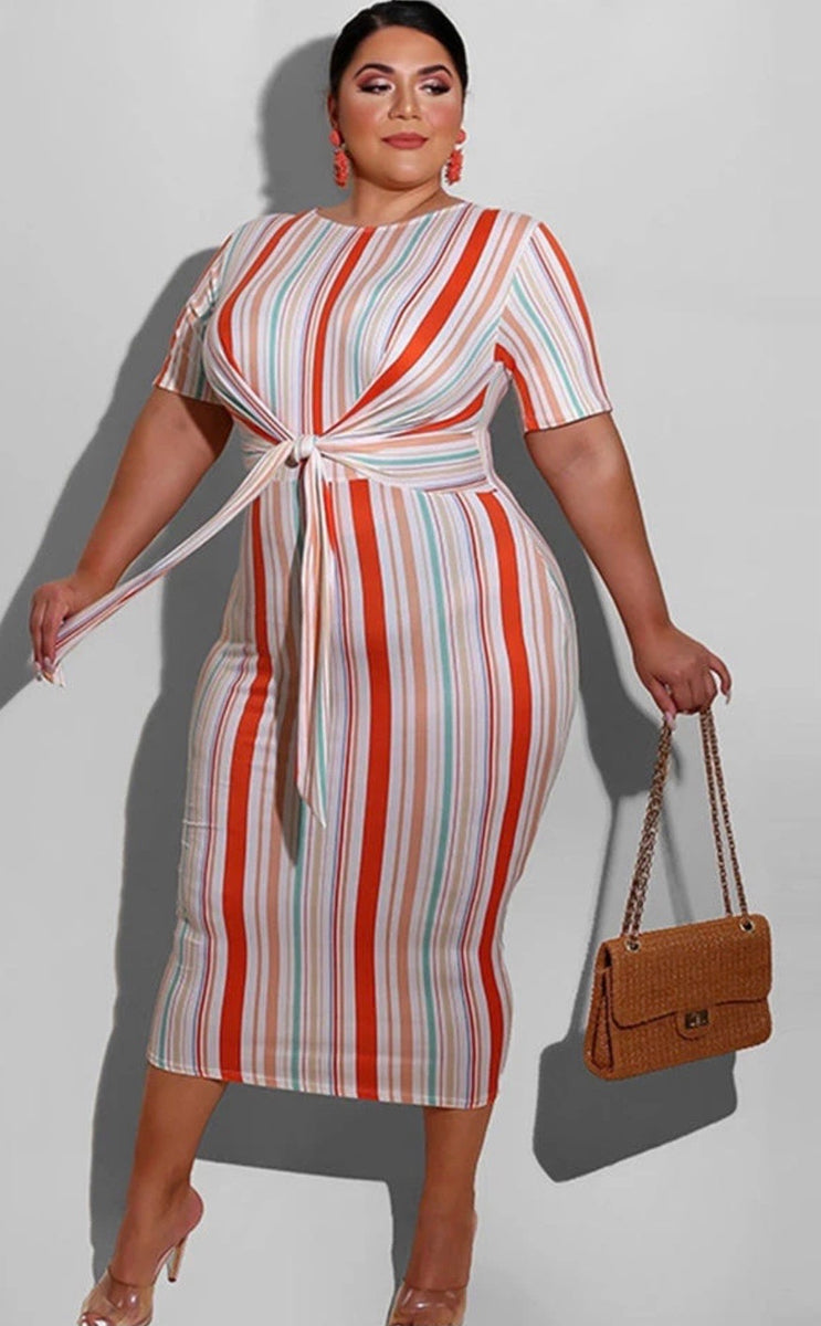 Tie Knot Midi Dress  Survh