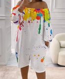 Paint Splatter Romper