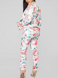 Floral Blazer + Pants Set
