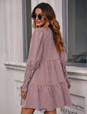 Gigot Sleeve Smock Dress