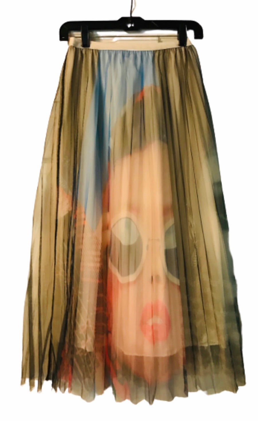 Layers Pleated Face Skirt